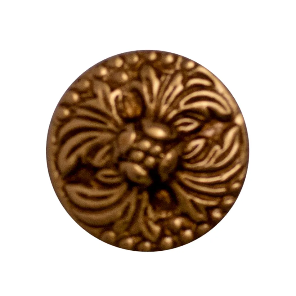 1 1/4 Inch Polished Brass Rococo Cabinet Knob (Several Finishes Available)