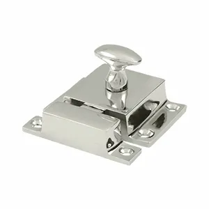 1 3/5 x 2 1/3 Inch Solid Brass Cabinet Lock (Polished Nickel Finish)