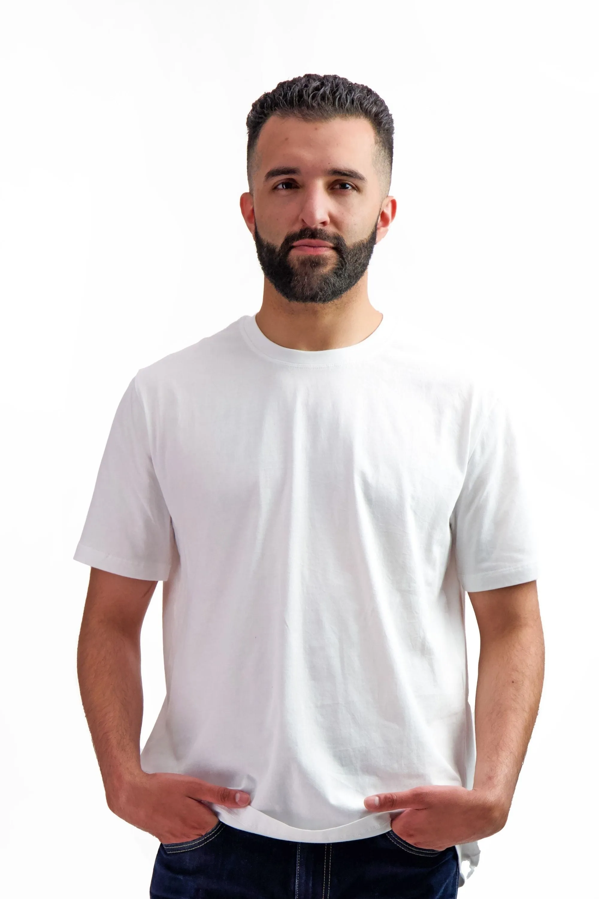 3-Pack Unisex Short Sleeve White T-Shirts | Sustainable Everyday Casual Wear