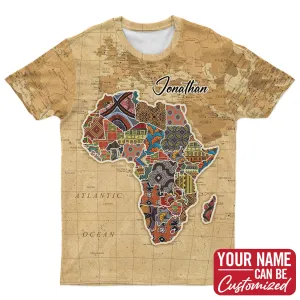 Africa On World Map T-Shirt