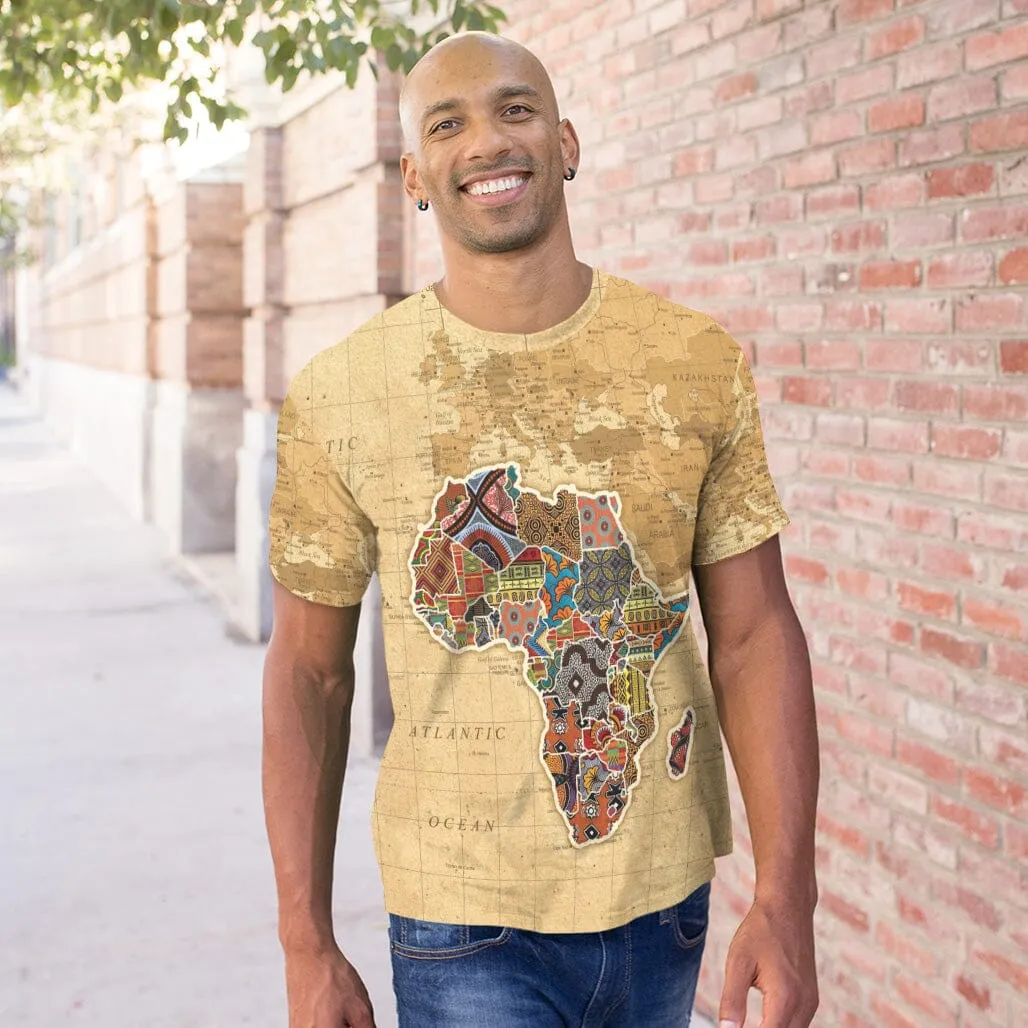 Africa On World Map T-Shirt