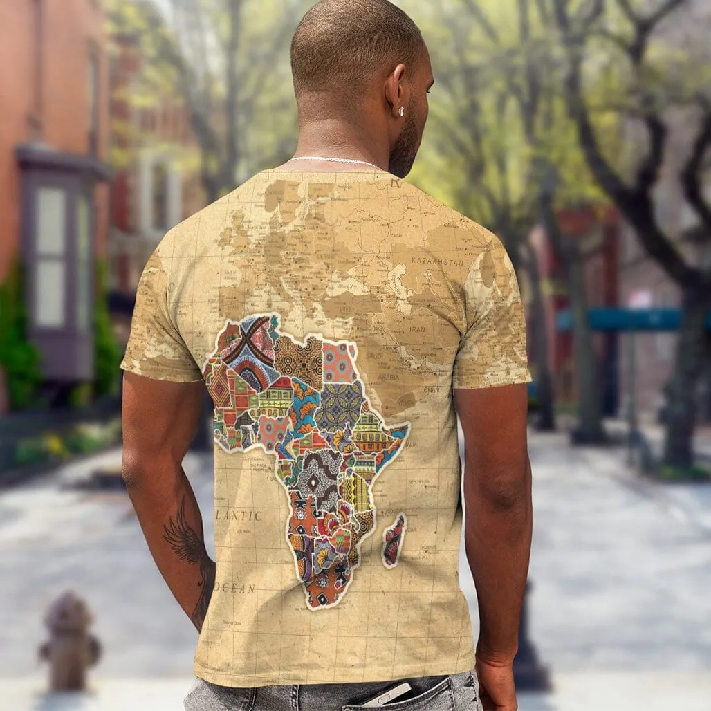 Africa On World Map T-Shirt