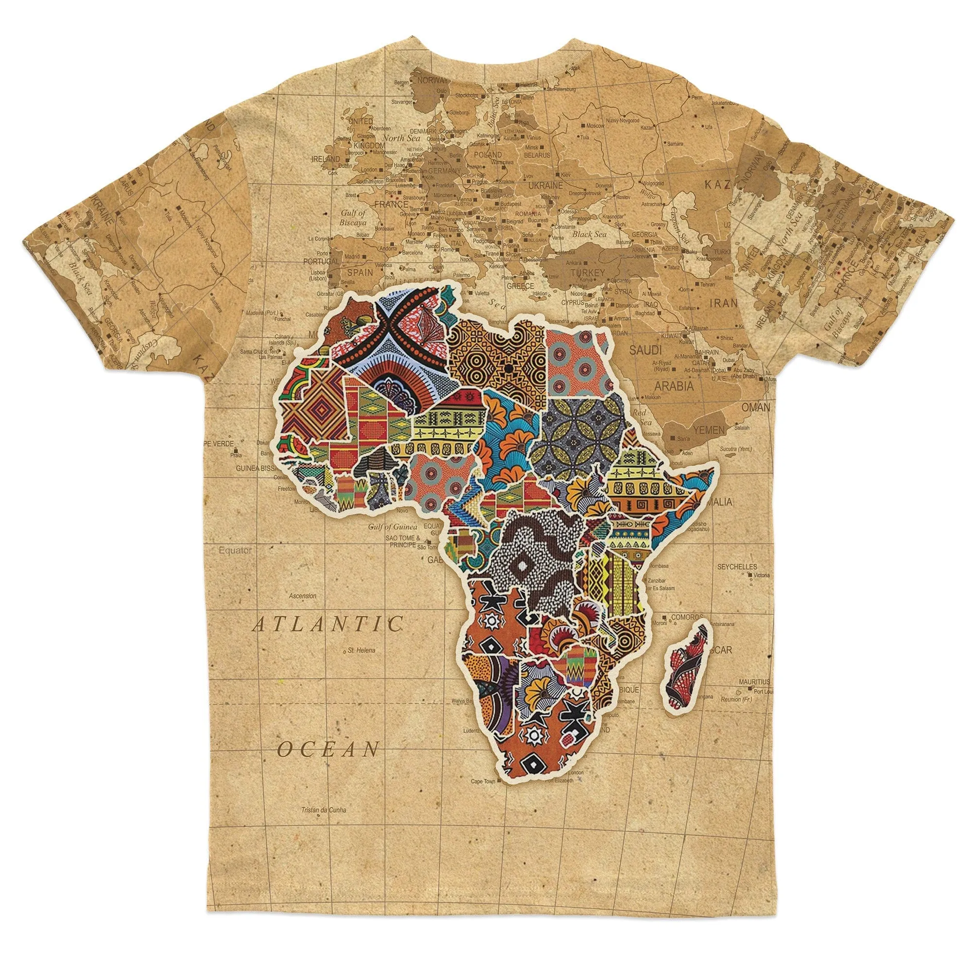 Africa On World Map T-Shirt