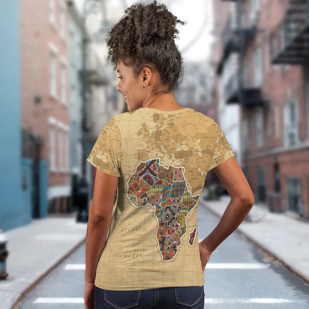 Africa On World Map T-Shirt