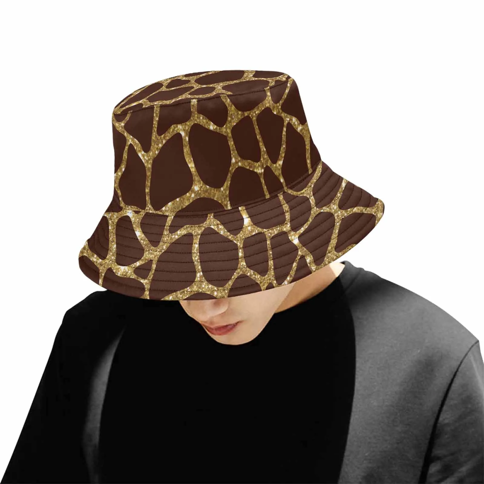 Animal print 6  Unisex Summer Single-Layer Bucket Hat