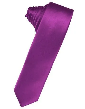 Apricot Luxury Satin Skinny Necktie