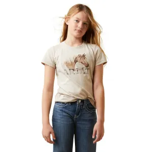 Ariat Girl's Caballo Oatmeal Heather Graphic T-shirt