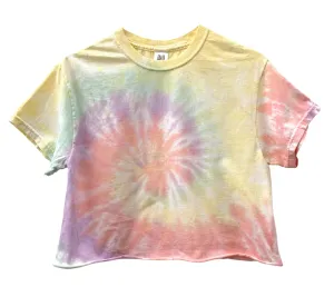 Aspen Pastel Tie-Dye Unisex Cropped Tee