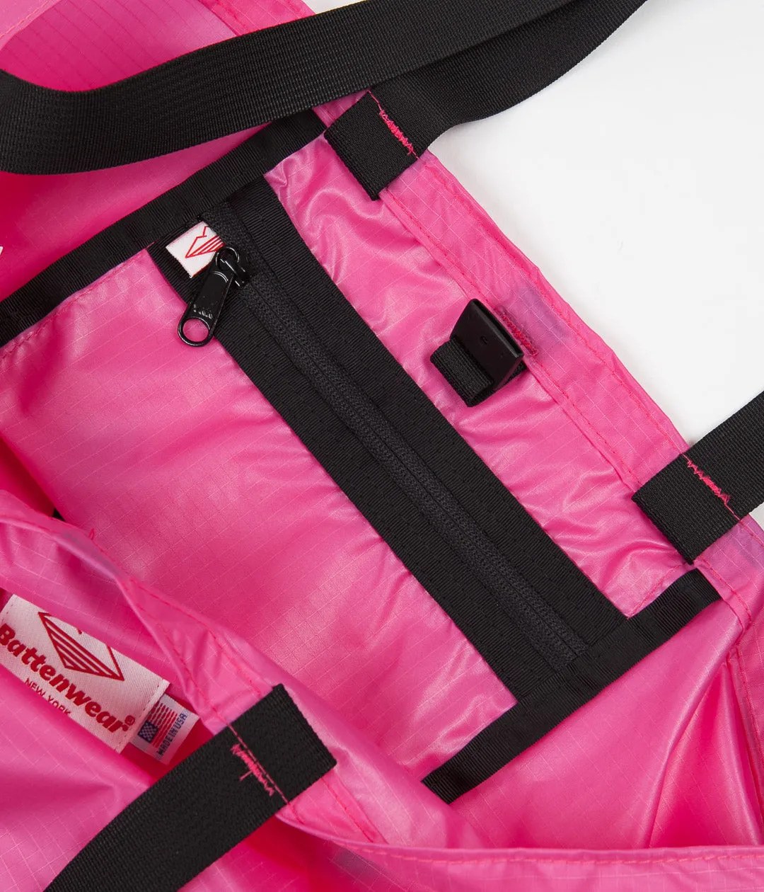 Battenwear Packable Tote - Fuchsia / Black