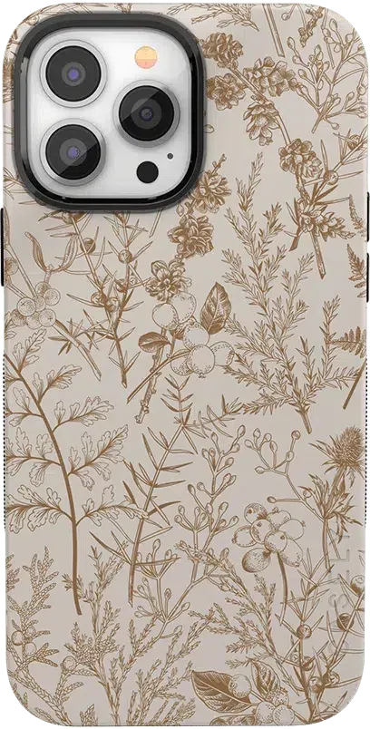 Beige Garden | Neutral Floral Case