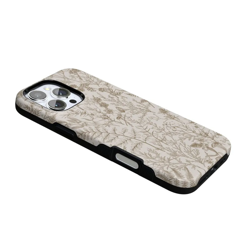 Beige Garden | Neutral Floral Case