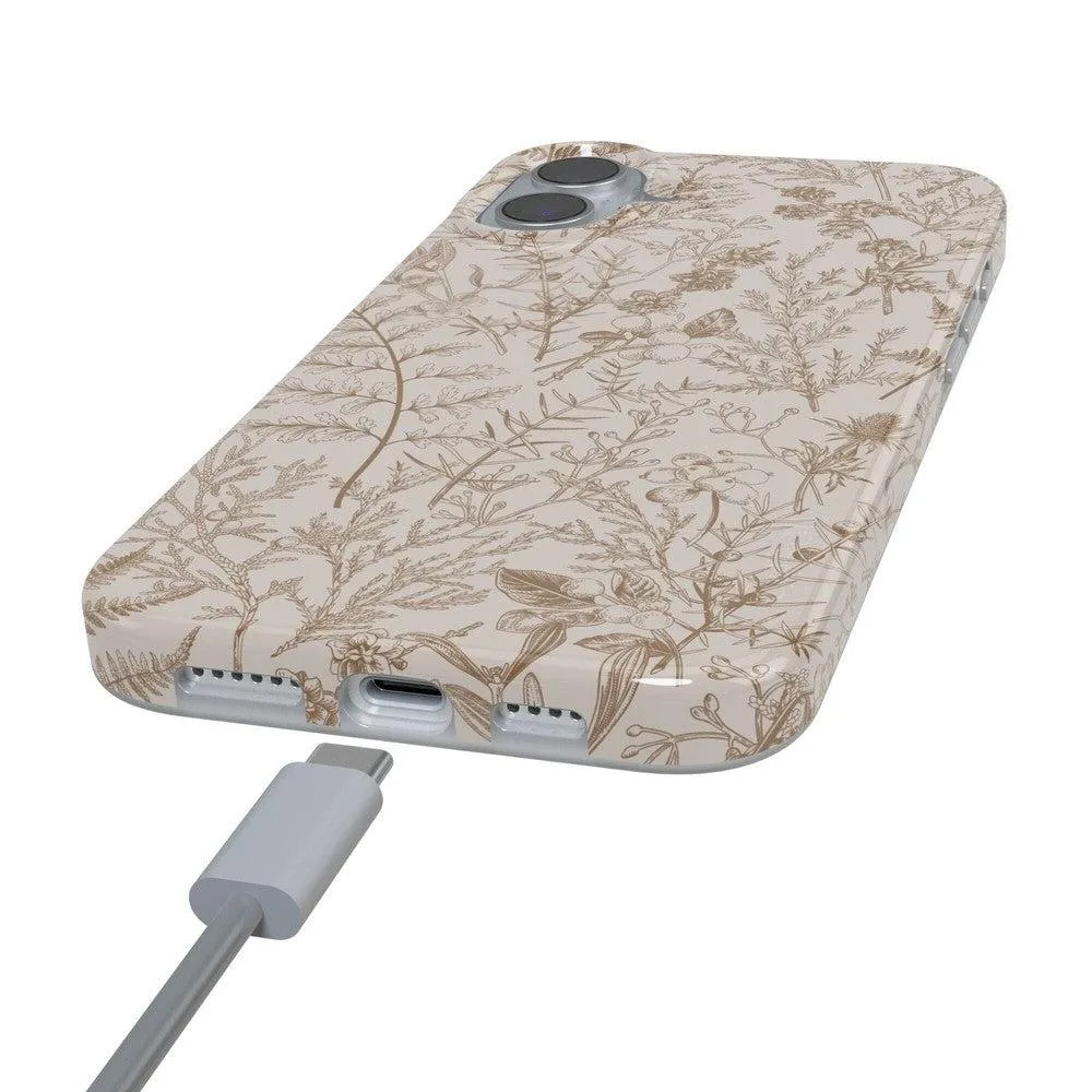 Beige Garden | Neutral Floral Case