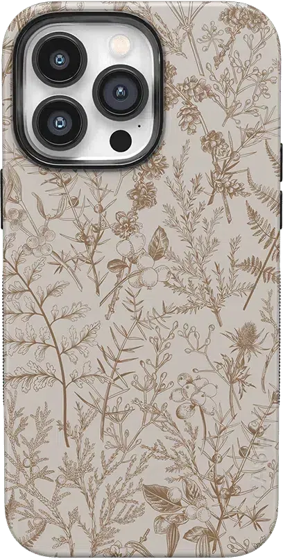 Beige Garden | Neutral Floral Case