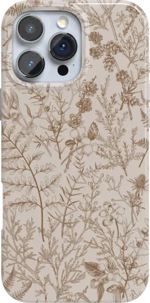 Beige Garden | Neutral Floral Case