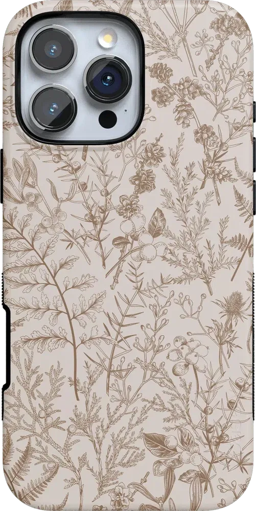 Beige Garden | Neutral Floral Case