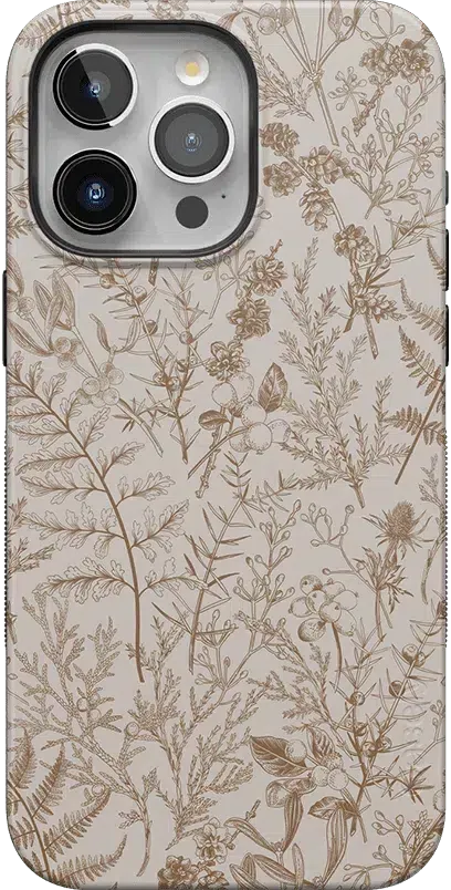 Beige Garden | Neutral Floral Case