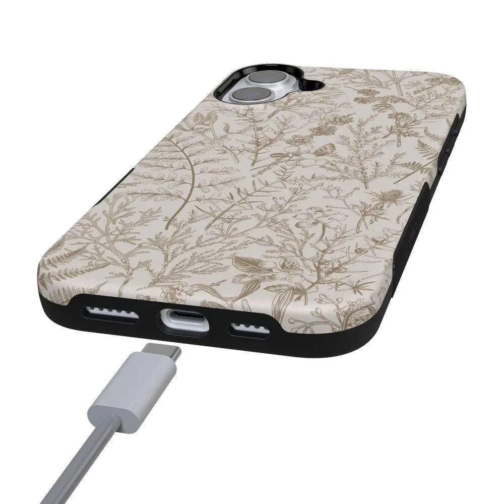 Beige Garden | Neutral Floral Case