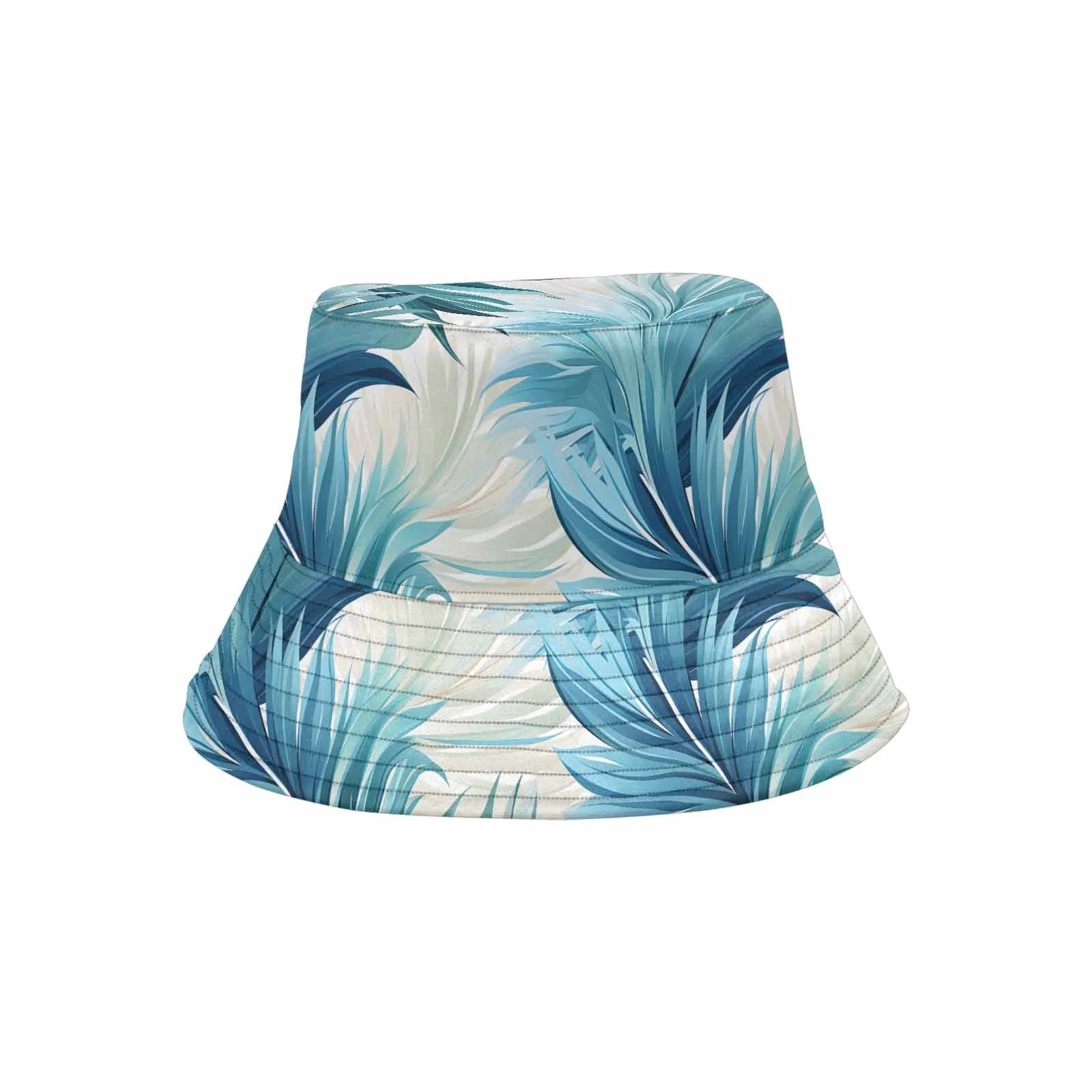 Blue Palms  Unisex Summer Single-Layer Bucket Hat