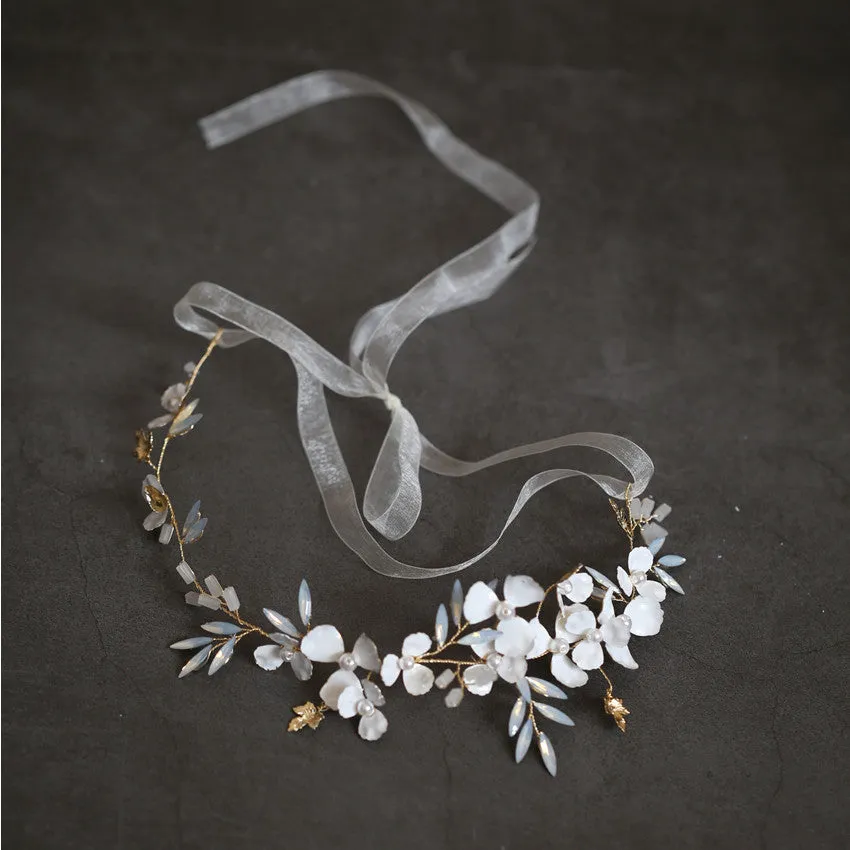 Bridal Flower Hair Crown Hair Band