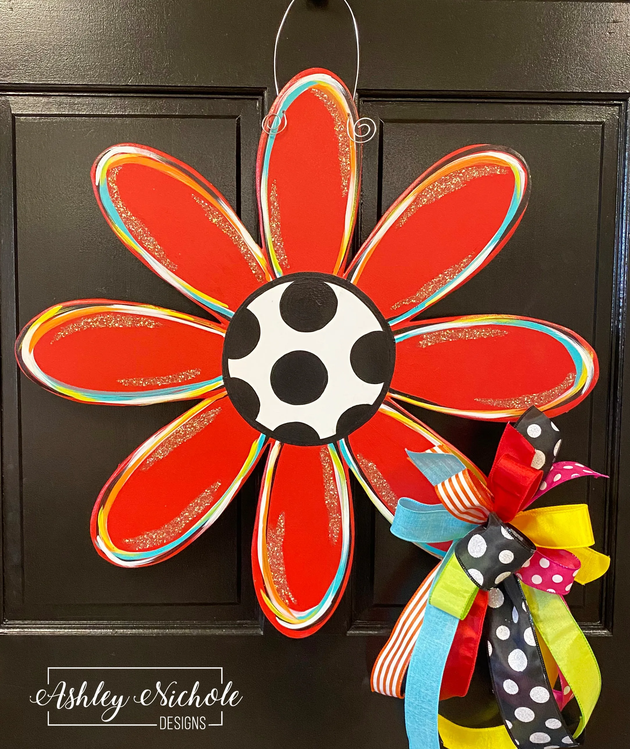 Bright & Cheerful Daisy Door Hanger - Choose your COLOR!