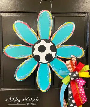 Bright & Cheerful Daisy Door Hanger - Choose your COLOR!