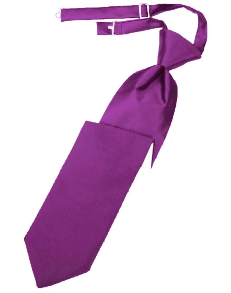 Cassis Luxury Satin Kids Necktie