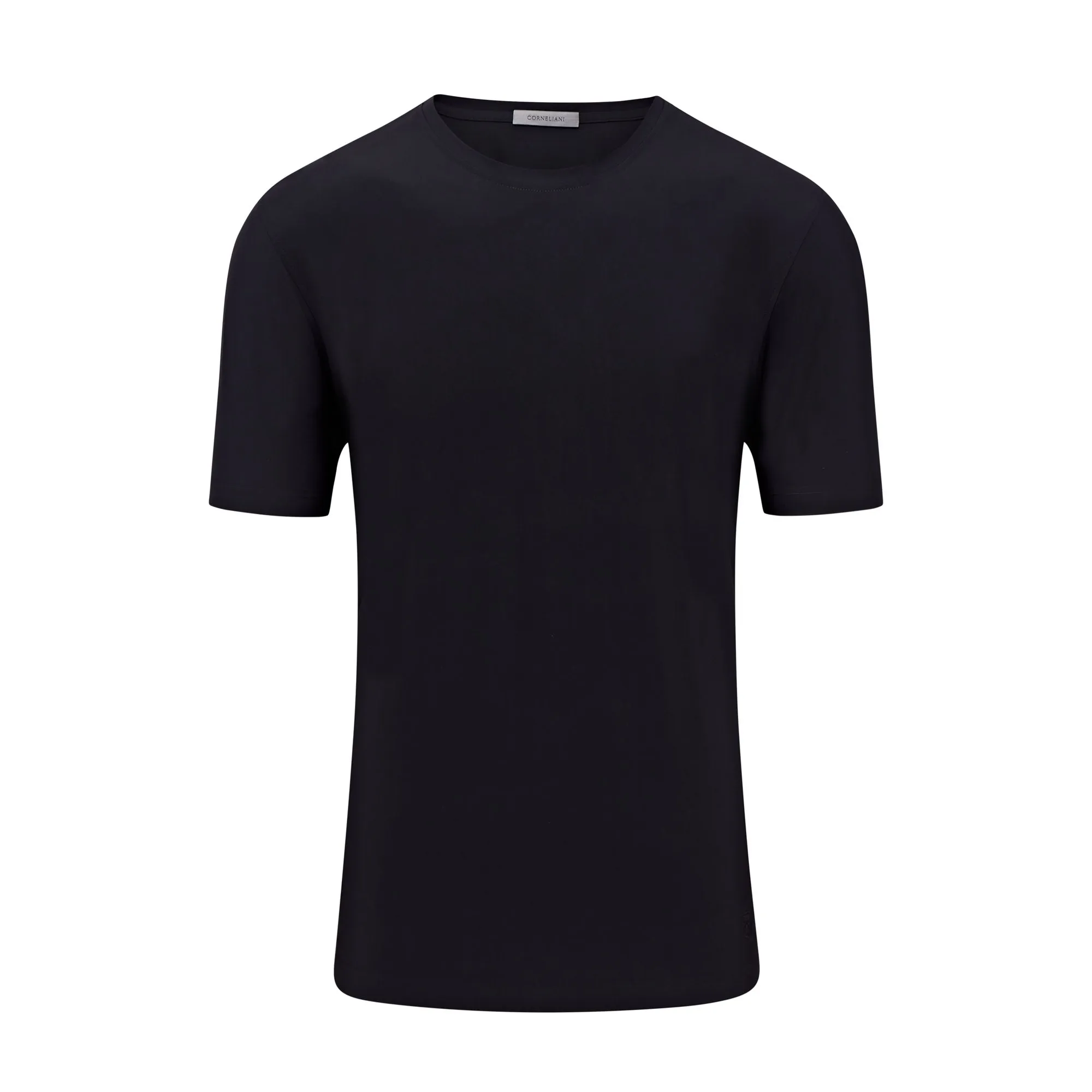 Corneliani Travel Tech Short Sleeve Stretch T-shirt (Black)