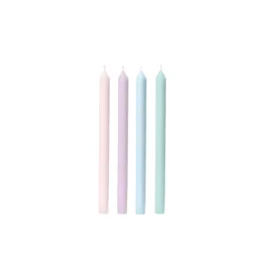 Cotton Candy 30cm Moreton Eco Dinner Candles - Pack of 4