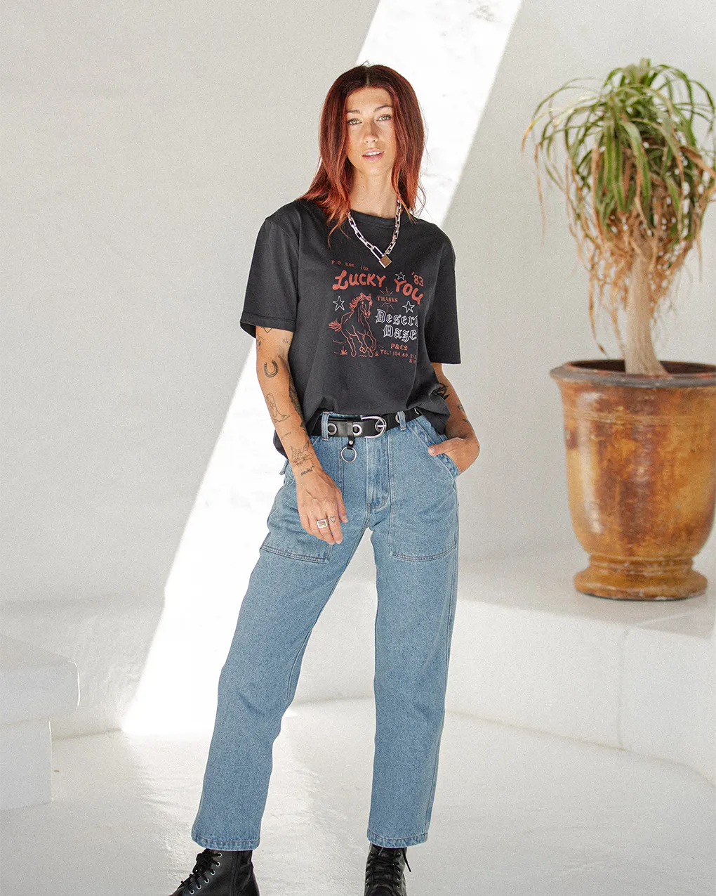 Desert Daze T-Shirt - Heavy Washed Black