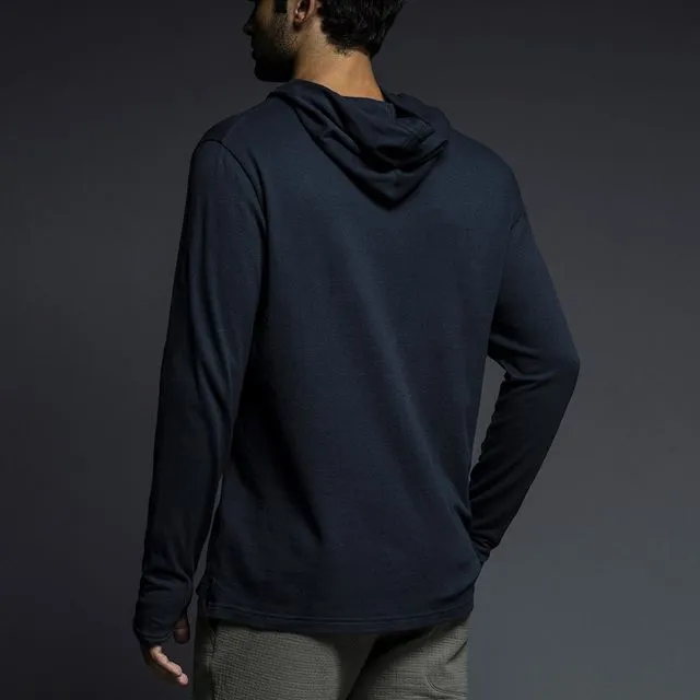 Easy Mesh Hooded T-Shirt Uniform Navy