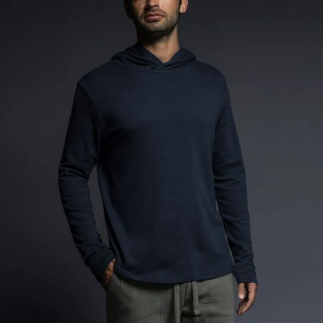 Easy Mesh Hooded T-Shirt Uniform Navy