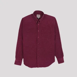 Easy Shirt - Silk Blend Nep Twill - Wine