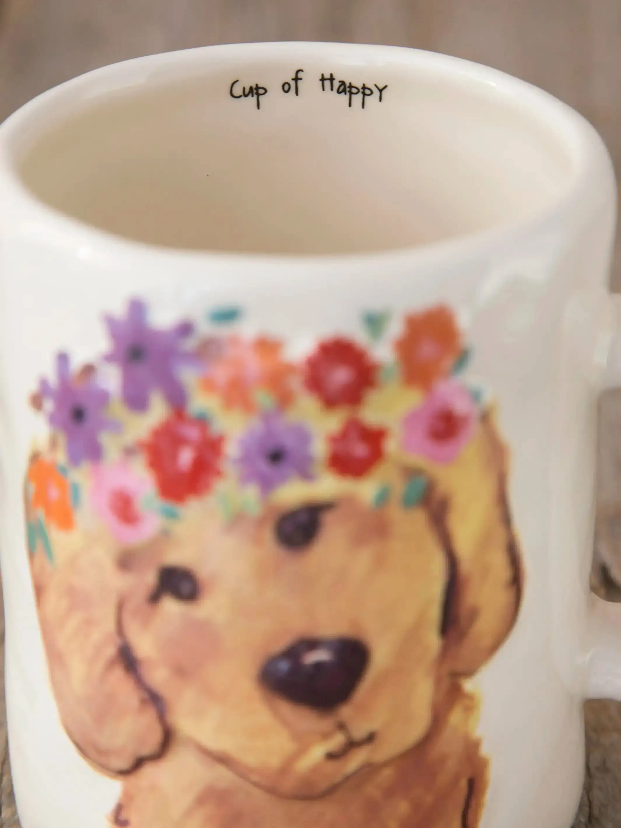 Embossed Cup of Happy - Dog