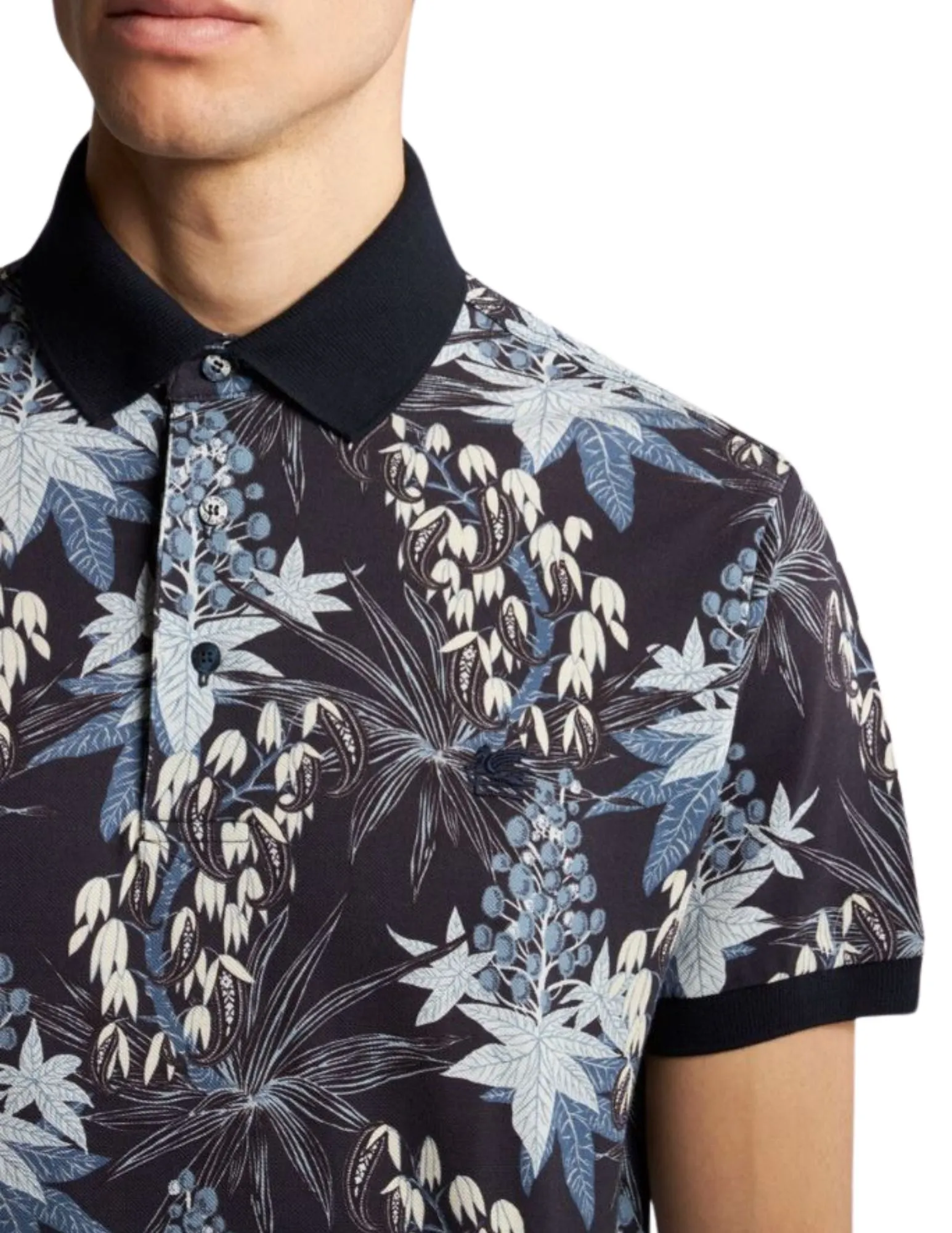 Enchanted Garden Polo Shirt | Navy Mix