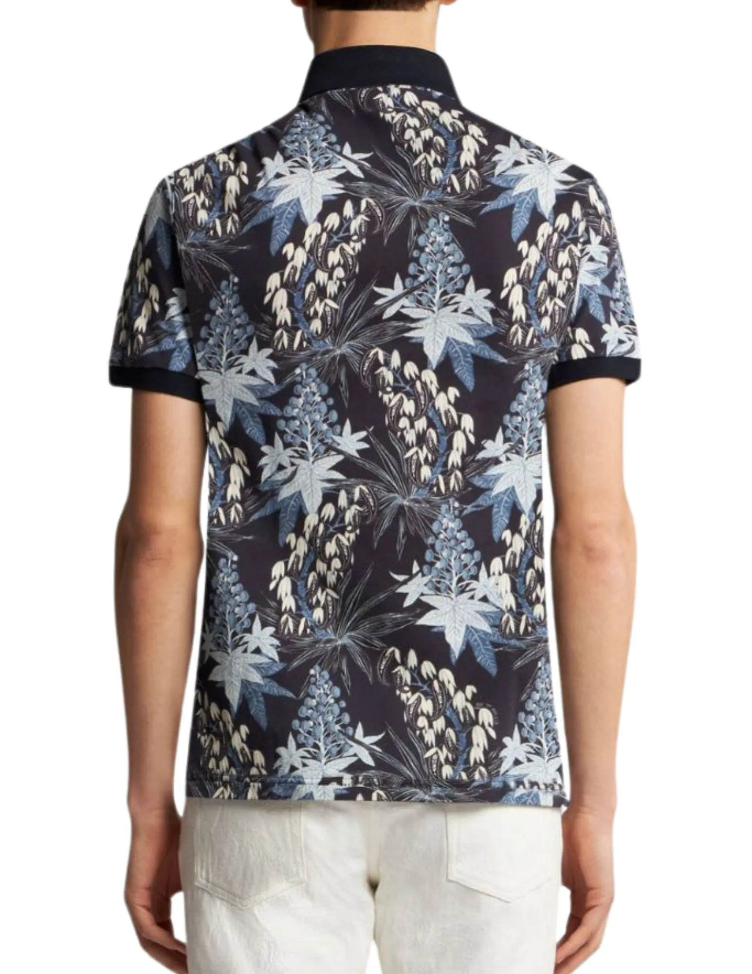 Enchanted Garden Polo Shirt | Navy Mix