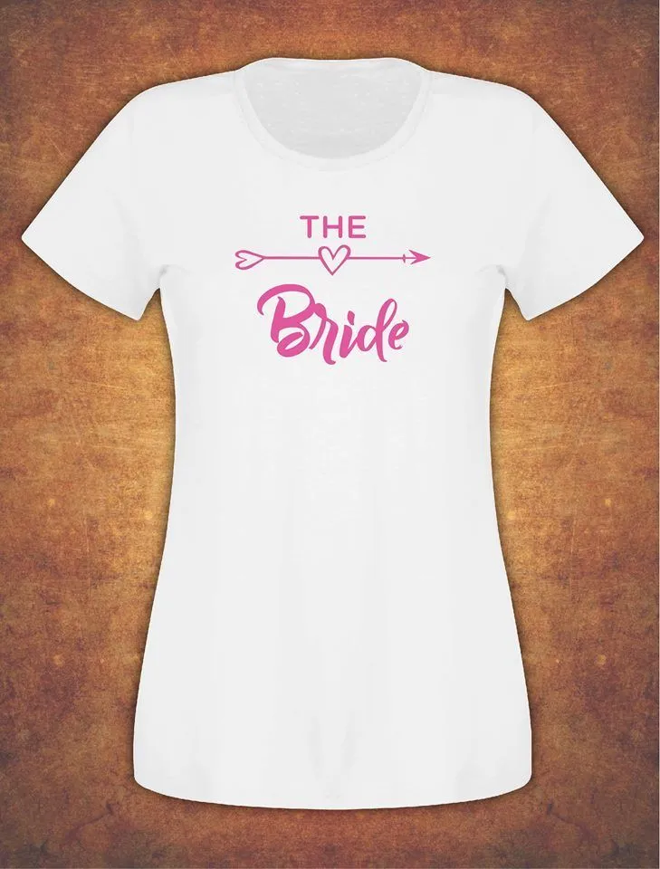 Fast and Free Hen Do Party Bride Tribe  Weeding T-shirt Ladies Female Fushia