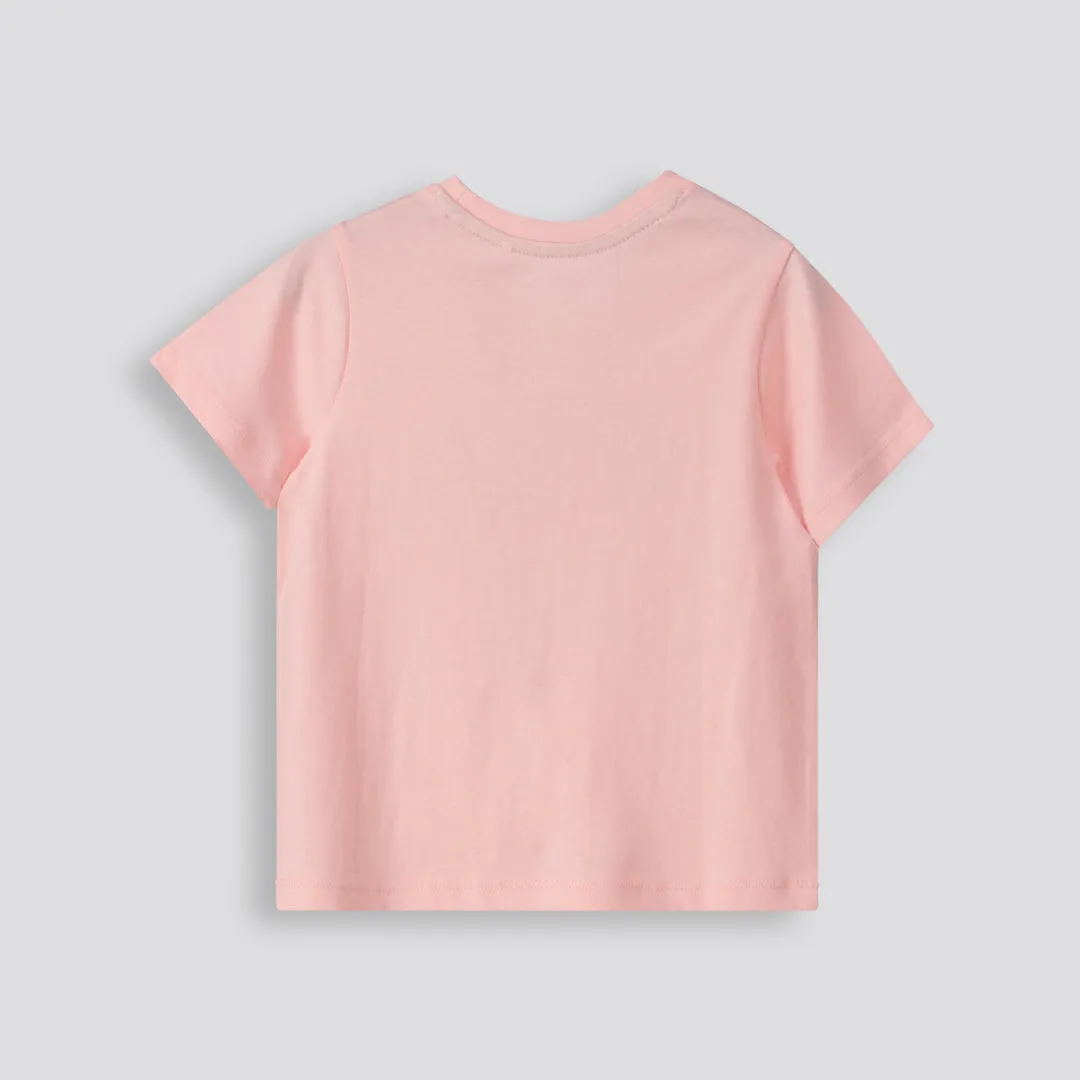 Girls Statement Tee _ 153125 _ Pink