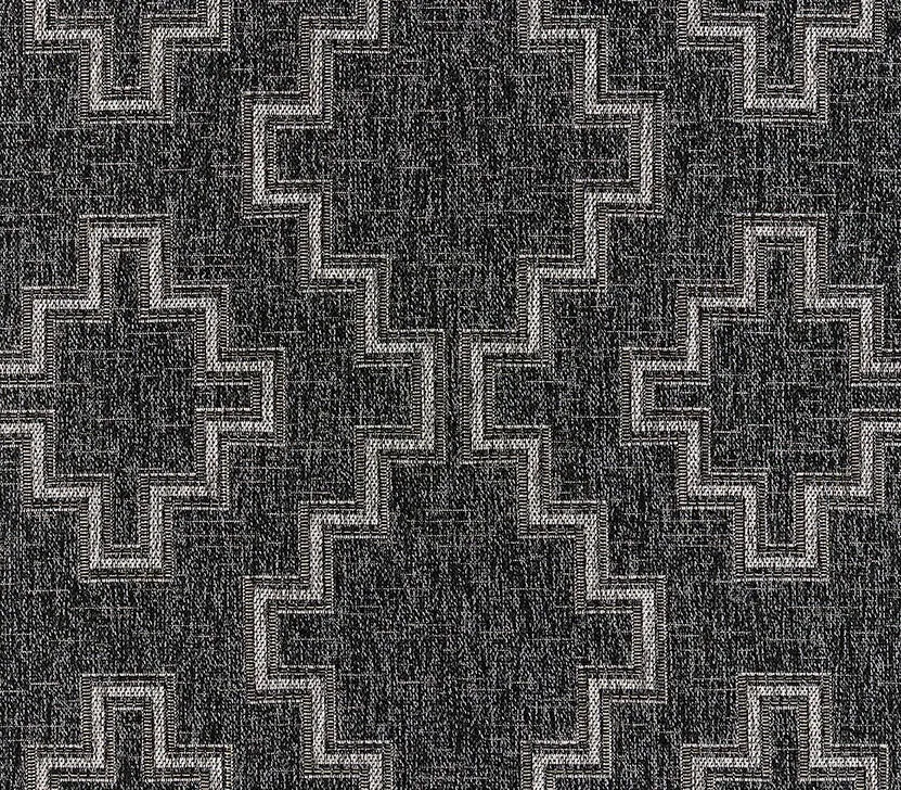 Harbor Black Trellis Outdoor Rug