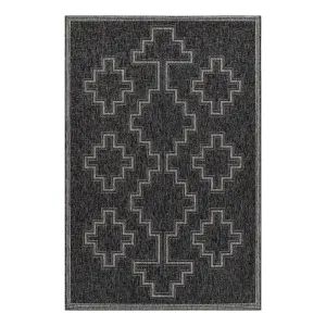 Harbor Black Trellis Outdoor Rug