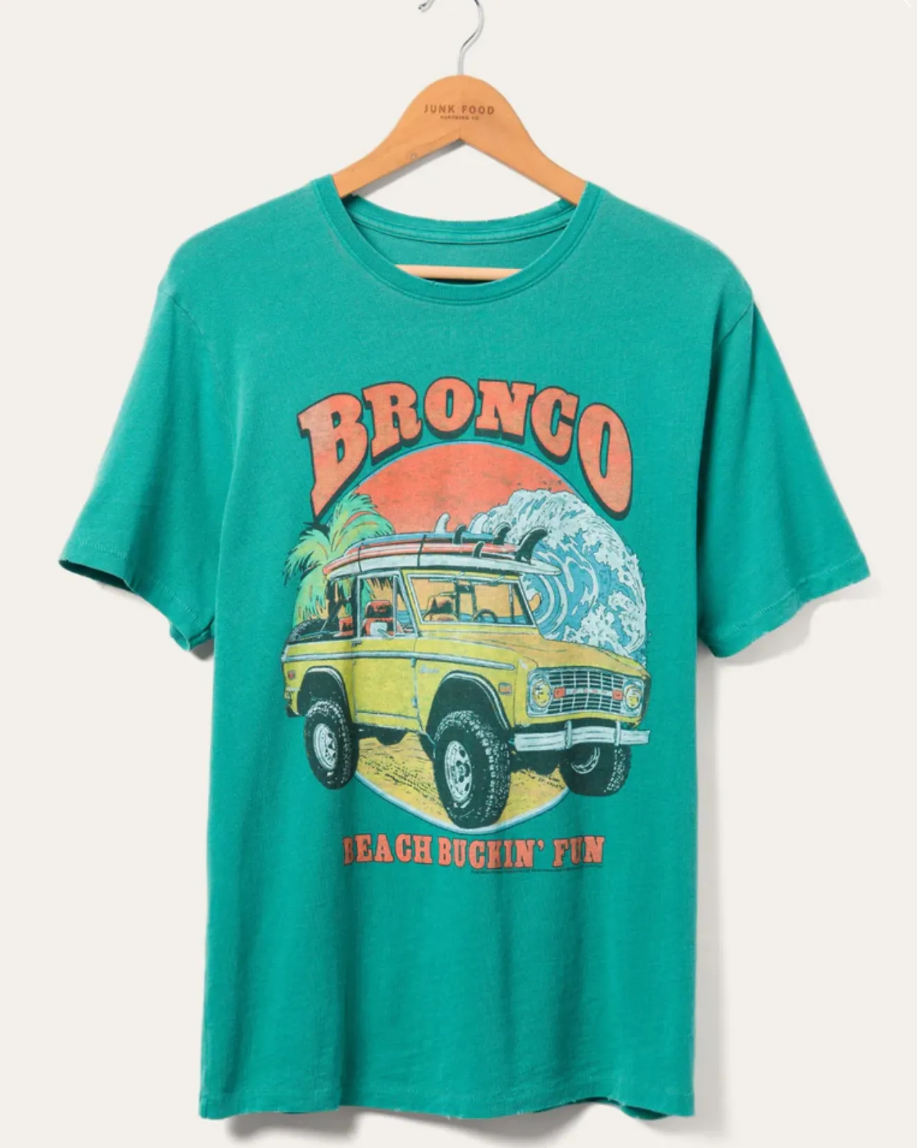 JUNKFOOD CLOTHING UNISEX FORD BRONCO BEACH VINTAGE TEE