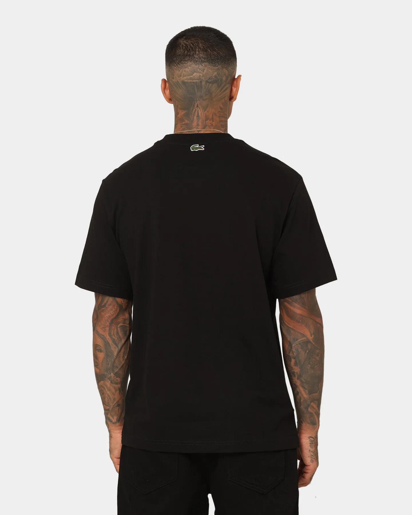 Lacoste Monogram Logo T-Shirt Black