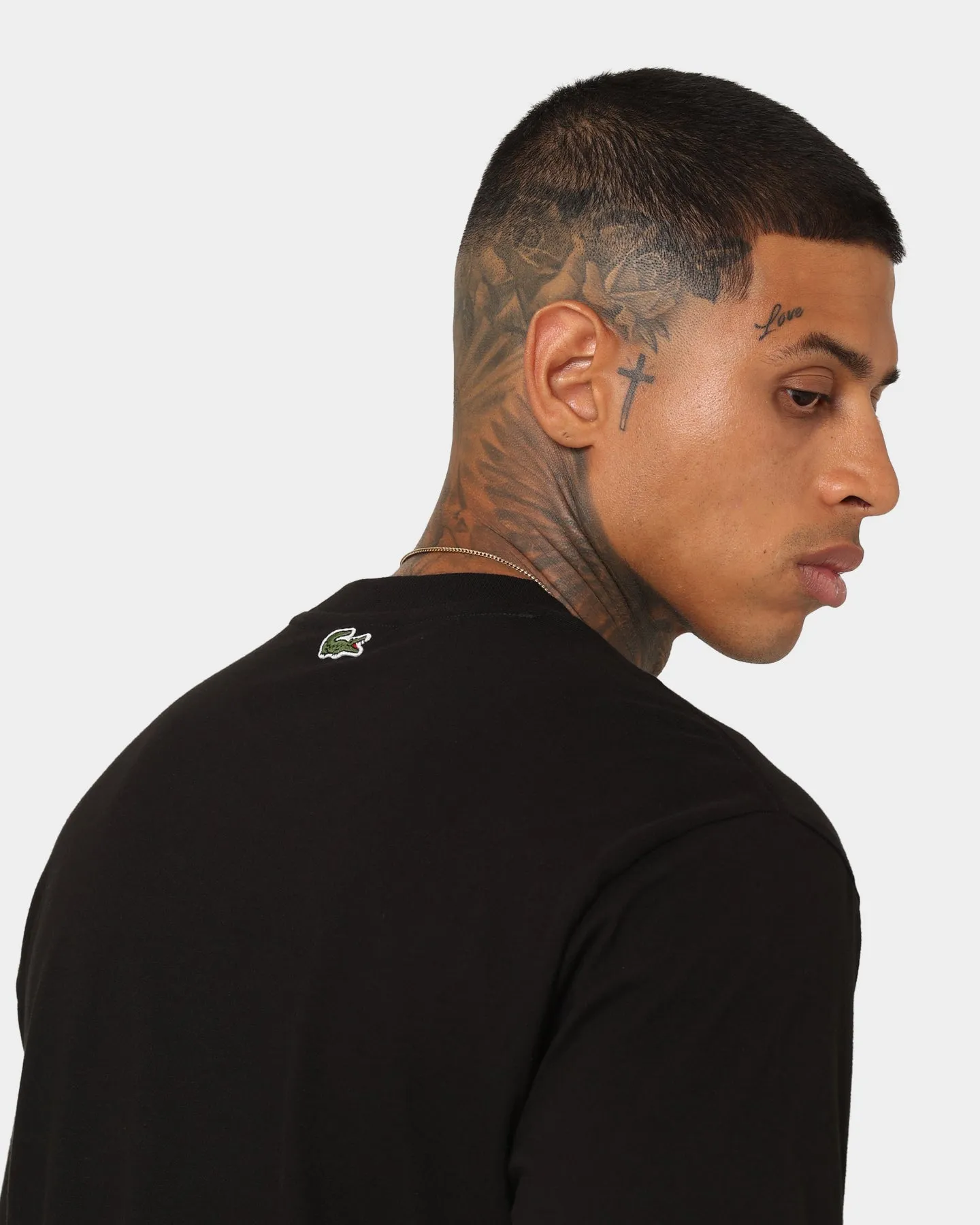 Lacoste Monogram Logo T-Shirt Black