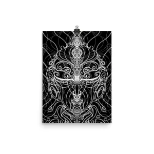 Linear 8 - Buddha - Paper Print