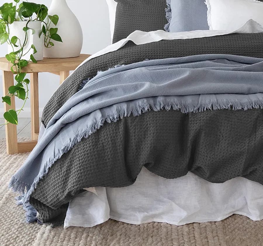 Melville Quilt Cover Set Range Charcoal