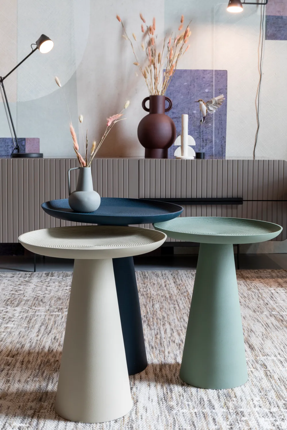 Modern Pedestal Side Table M | DF Ringar