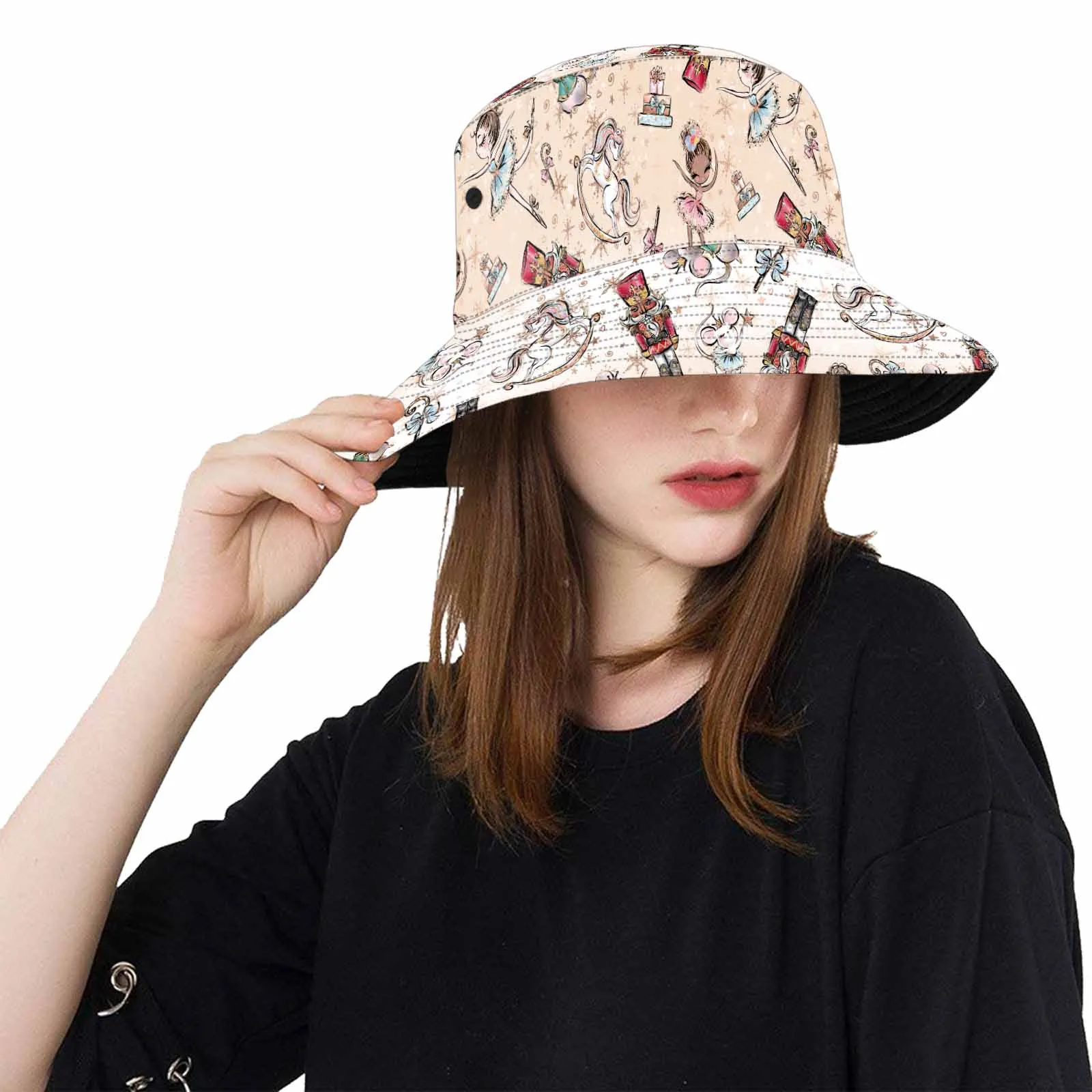 Nutcracker 50  Unisex Summer Single-Layer Bucket Hat