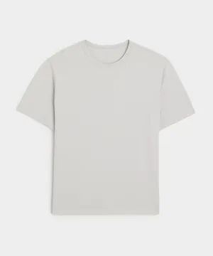 Oversized Luxe Jersey Tee in Grey Mist