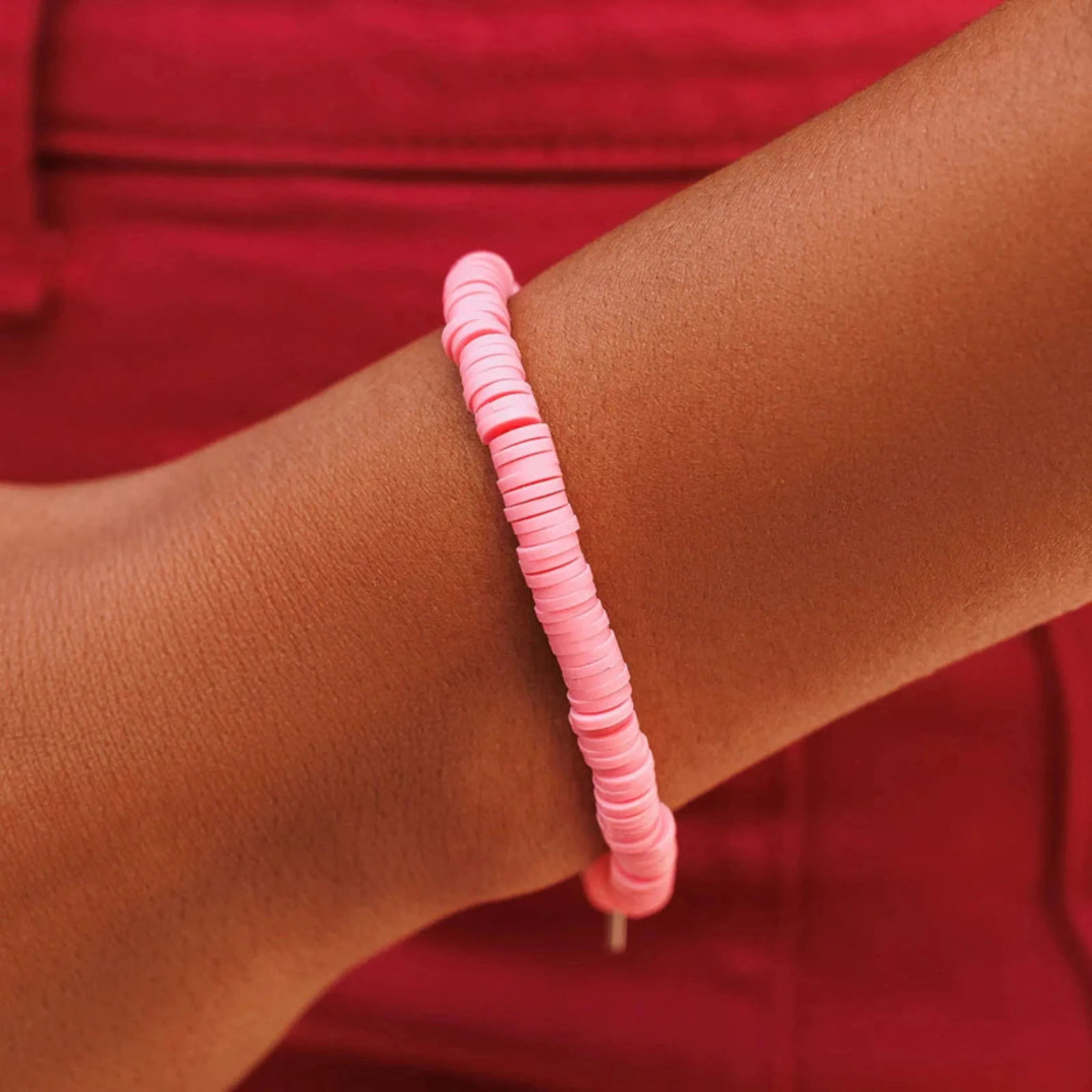 Pastel Disc Stretch Bracelet