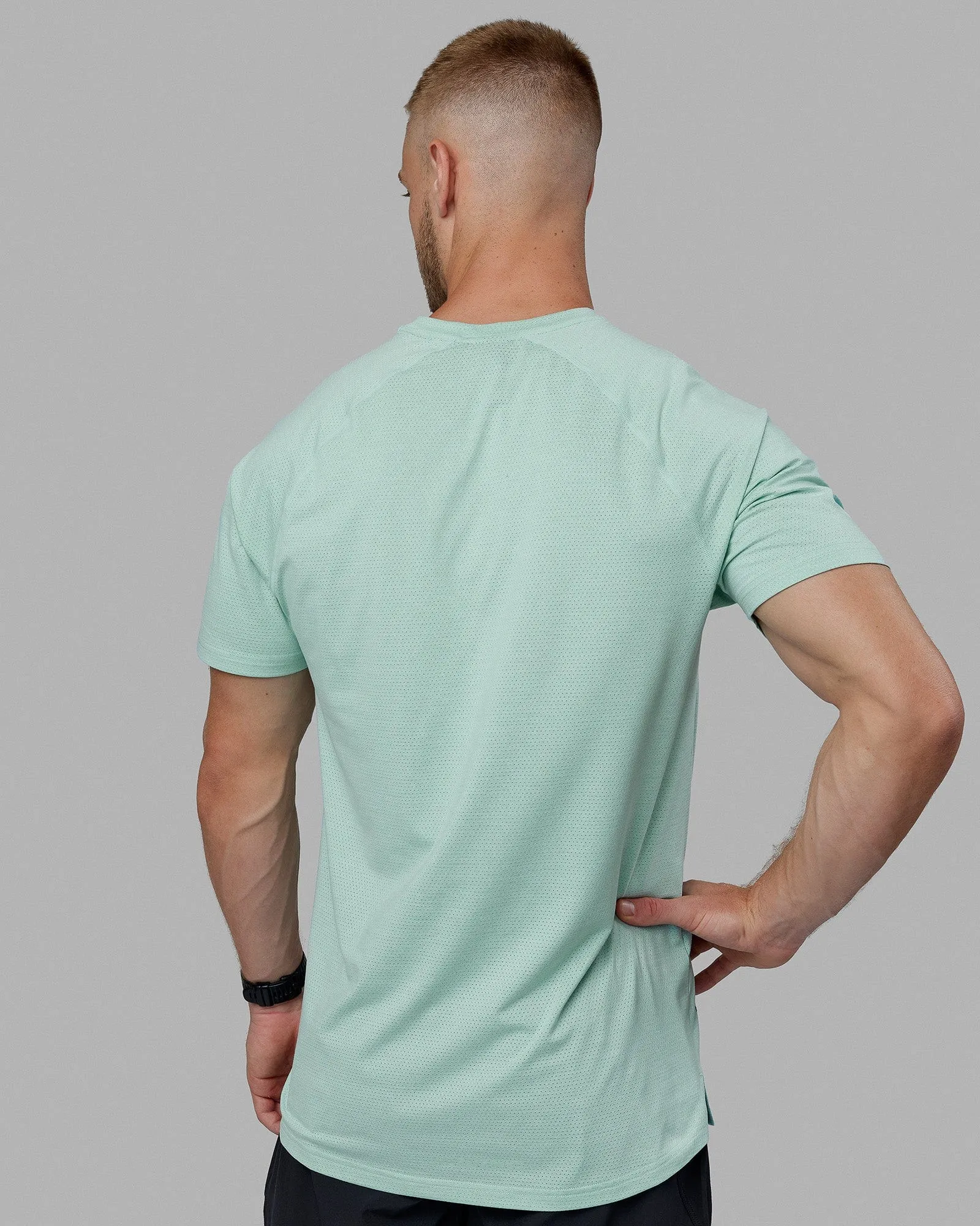 Perform VapourFLX Tee - Pastel Turquoise Marl