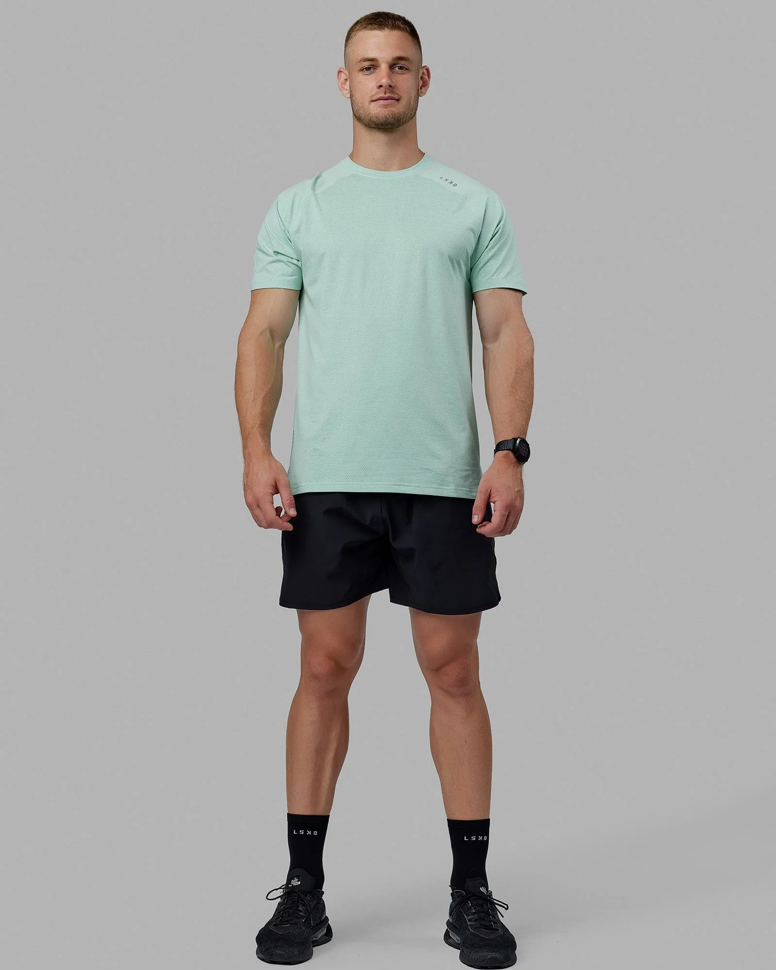 Perform VapourFLX Tee - Pastel Turquoise Marl